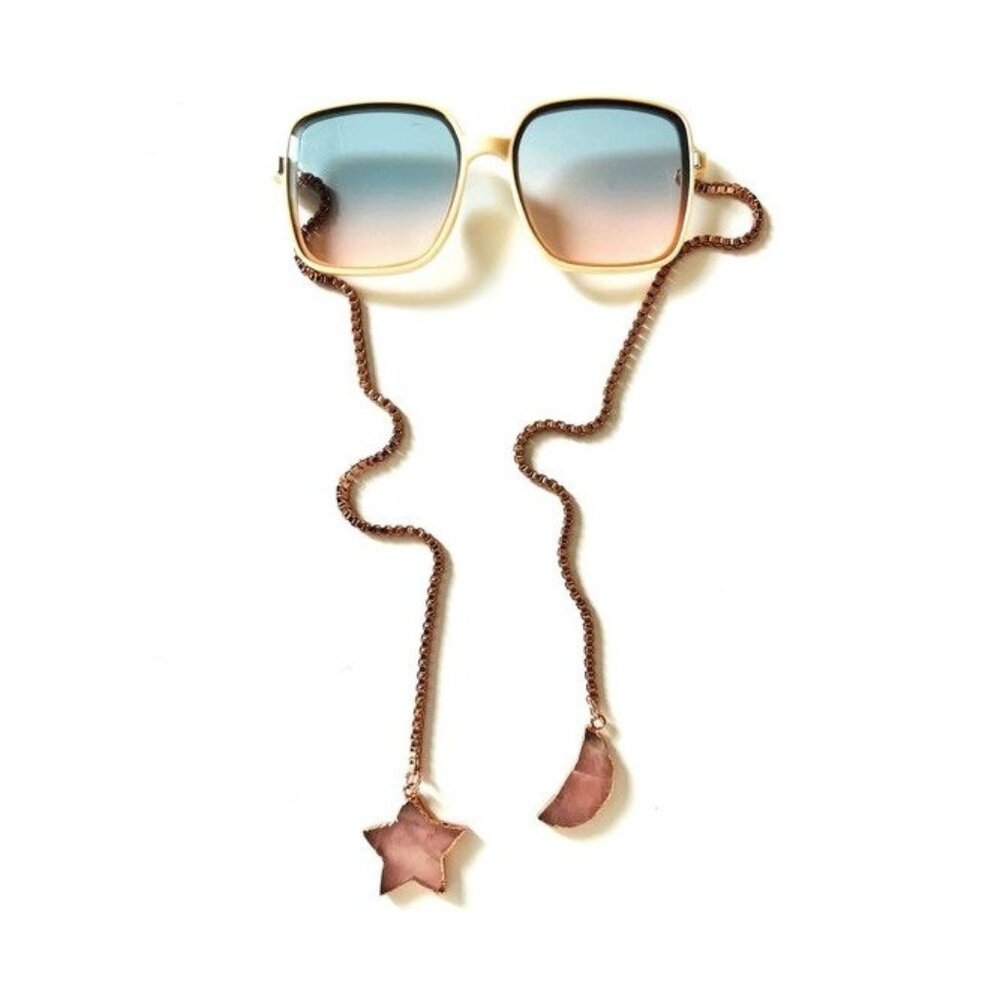 Desert Fairy Sunglasses w/ Rose Quartz Sun & Moon Stones (Discontinued Classic)